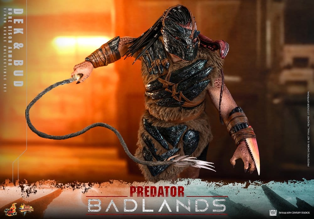 Hot Toys Predator: Badlands Movie Masterpiece Actionfiguren 2er-Pack 1/6 Dek (Bone Bison Armor) and Bud 31 cm