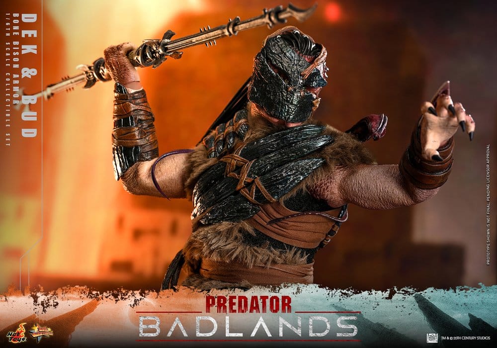Hot Toys Predator: Badlands Movie Masterpiece Actionfiguren 2er-Pack 1/6 Dek (Bone Bison Armor) and Bud 31 cm