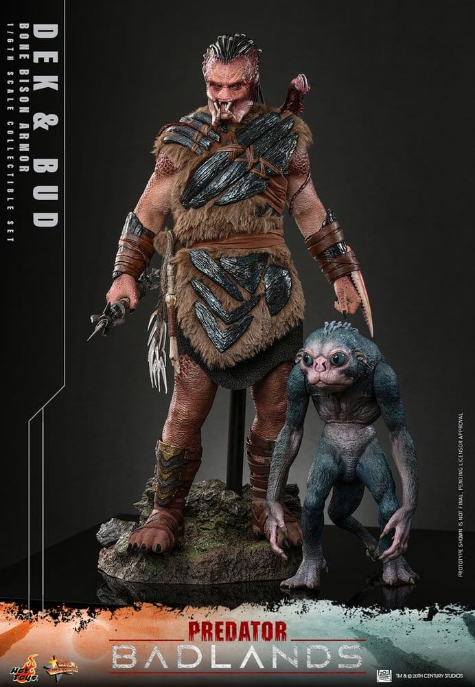 Hot Toys Predator: Badlands Movie Masterpiece Actionfiguren 2er-Pack 1/6 Dek (Bone Bison Armor) and Bud 31 cm