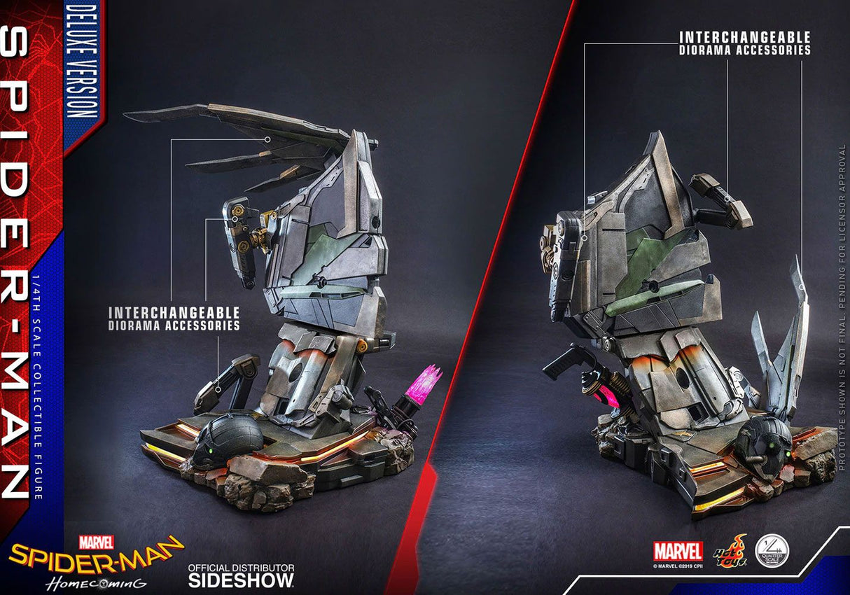 Hot Toys Spider-Man Homecoming QS015 Deluxe Version 1/4 Actionfigur - Beschädigte Verpackung