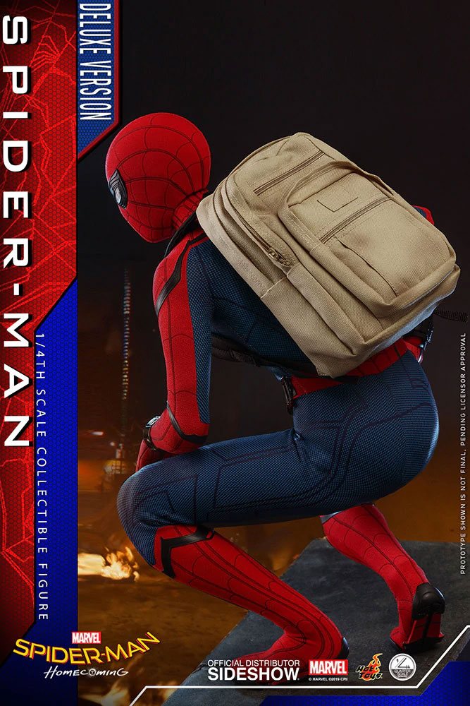 Hot Toys Spider-Man Homecoming QS015 Deluxe Version 1/4 Actionfigur - Beschädigte Verpackung