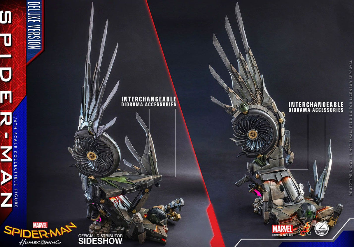 Hot Toys Spider-Man Homecoming QS015 Deluxe Version 1/4 Actionfigur - Beschädigte Verpackung