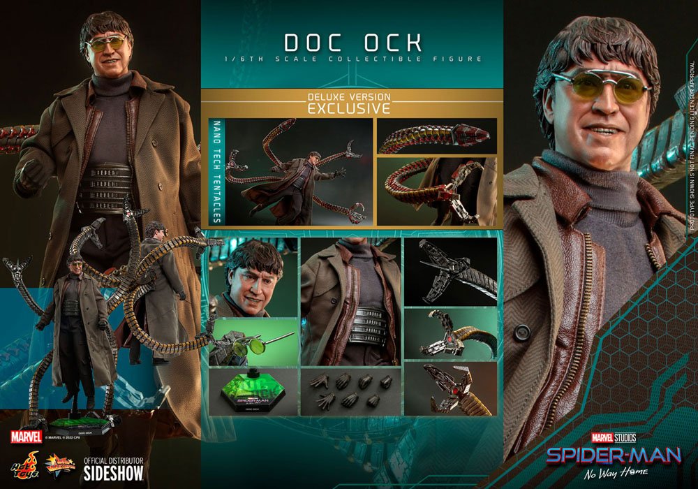 Hot Toys Spider-Man No Way Home Movie Doc Ock (Deluxe Version) 1/6 Masterpiece Actionfigur 31 cm