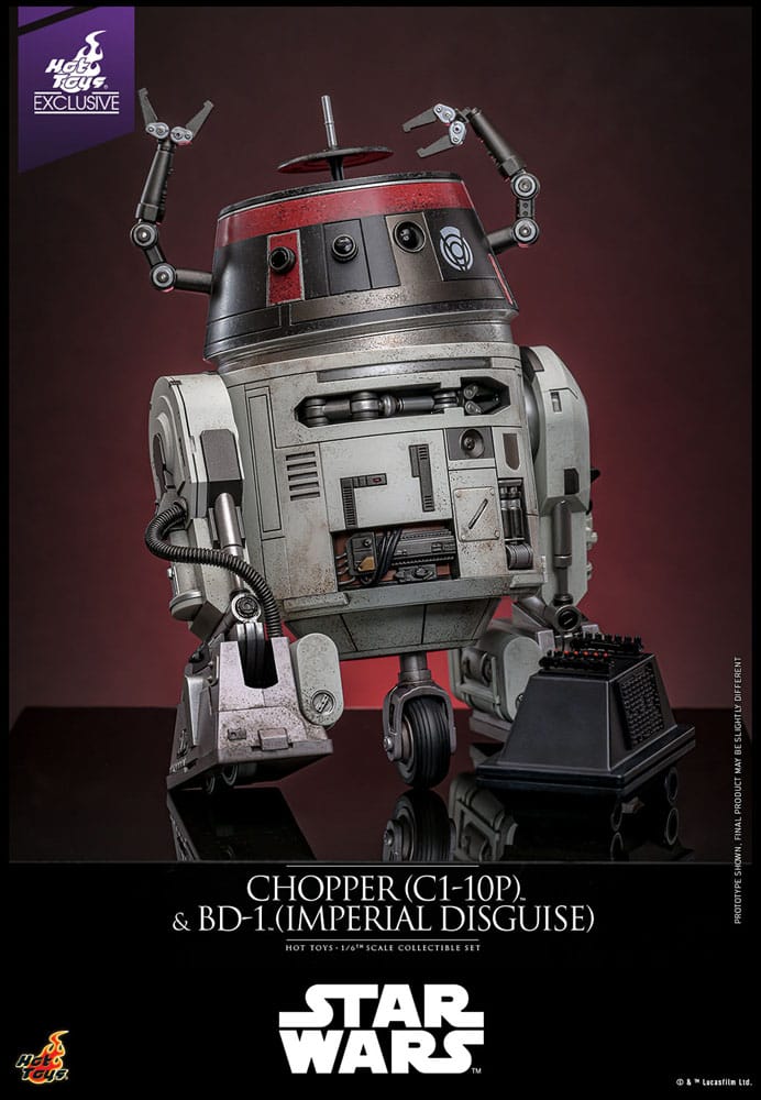 Hot Toys Star Wars Chopper (C1-10P) & BD-1 (Imperial Disguise) Set 1/6 Actionfigur