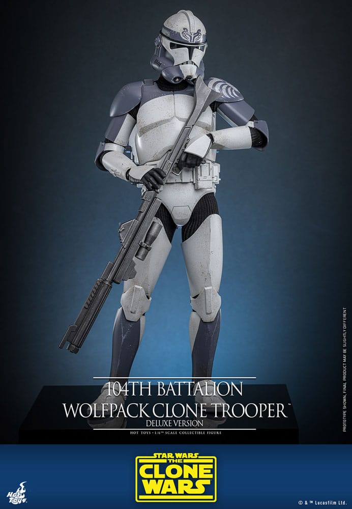 Hot Toys Star Wars Clone Wars 104th Wolfpack Clone Trooper Deluxe Version 1/6 Actionfigur