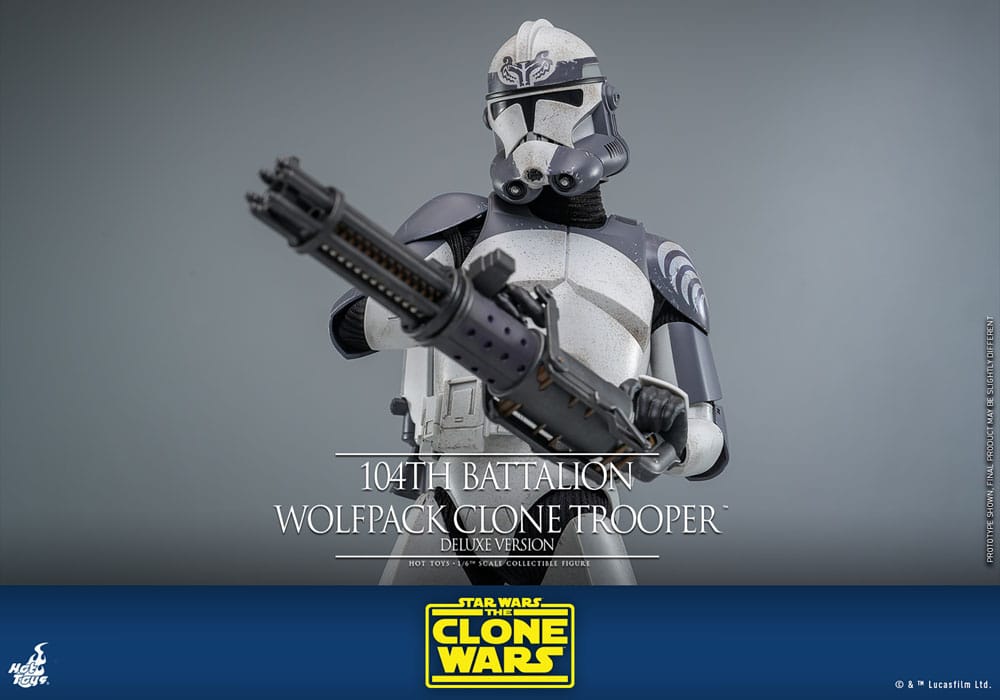 Hot Toys Star Wars Clone Wars 104th Wolfpack Clone Trooper Deluxe Version 1/6 Actionfigur