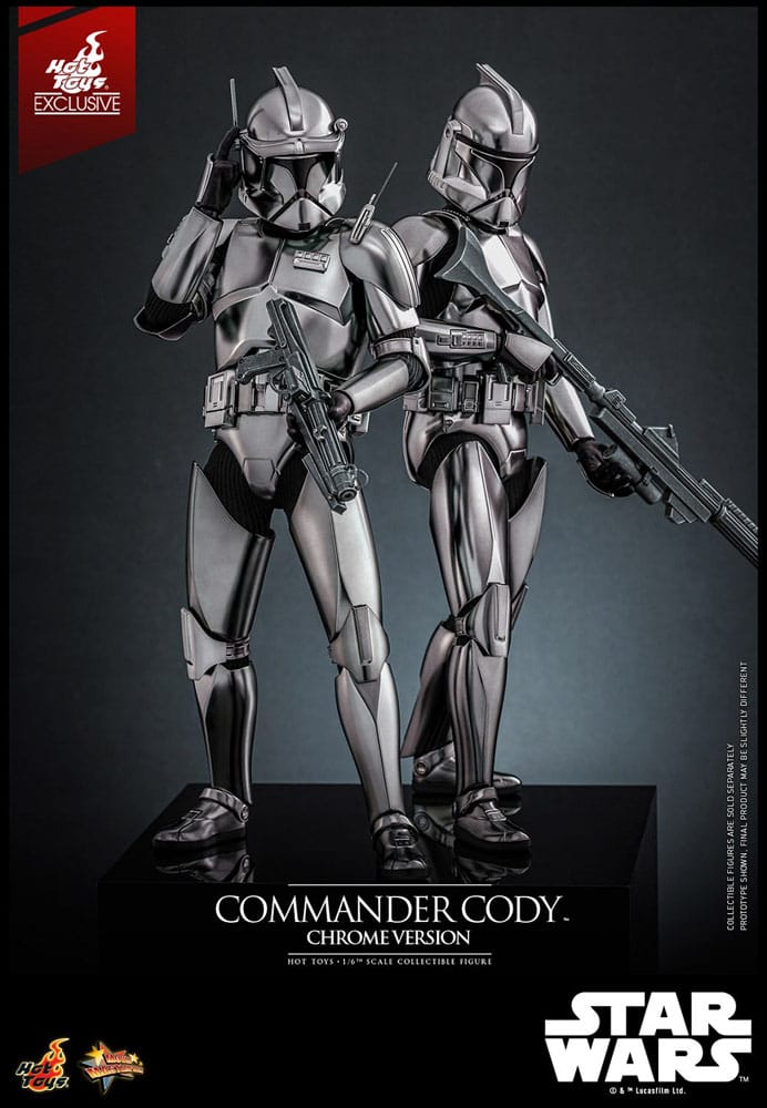 Hot Toys Star Wars Commander Cody (Chrome Version) Hot Toys Exclusive 1/6 Actionfigur