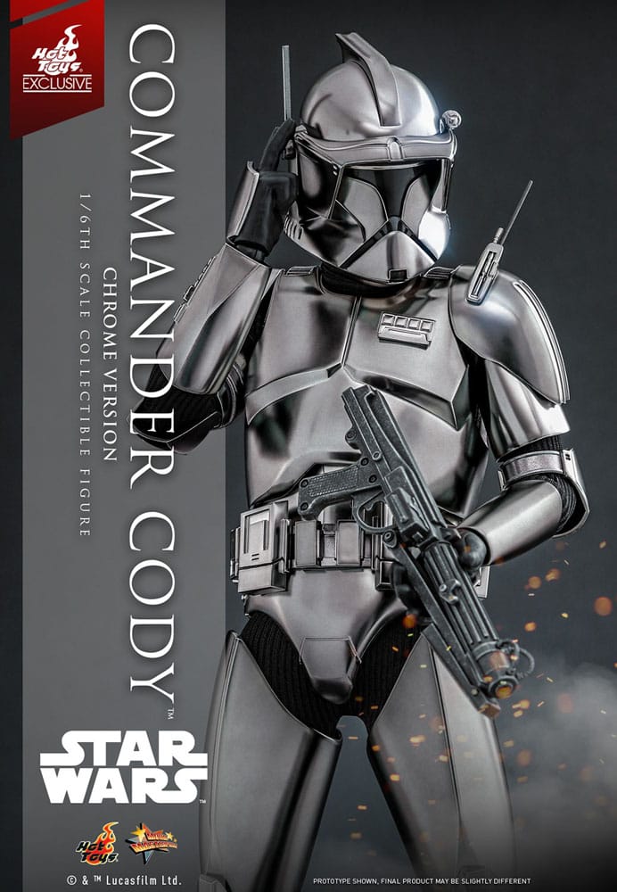 Hot Toys Star Wars Commander Cody (Chrome Version) Hot Toys Exclusive 1/6 Actionfigur