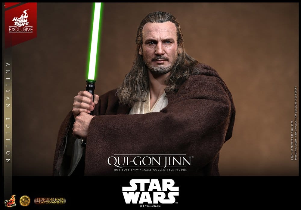 Hot Toys Star Wars Die dunkle Bedrohung Qui-Gon Jinn (Artisan Edition) Hot Toys Exclusive 1/6 Actionfigur