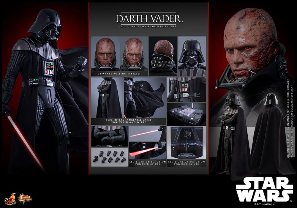 Hot Toys Star Wars Episode III Die Rache der Sith Darth Vader 1/6 Actionfigur