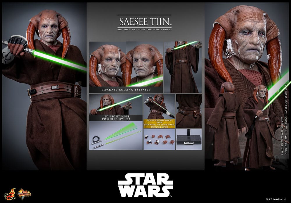 Hot Toys Star Wars Episode III Die Rache der Sith Saesee Tiin 1/6 Actionfigur