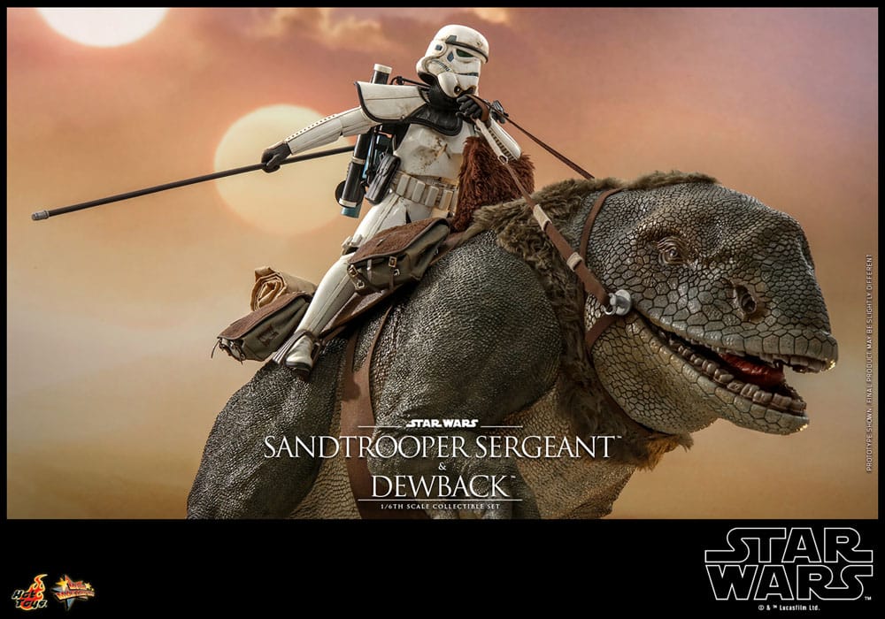 Hot Toys Star Wars Episode IV Sandtrooper Sergeant & Dewback 1/6 Actionfiguren