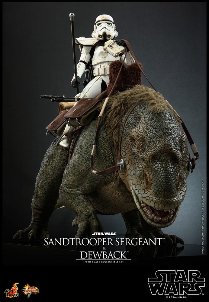 Hot Toys Star Wars Episode IV Sandtrooper Sergeant & Dewback 1/6 Actionfiguren