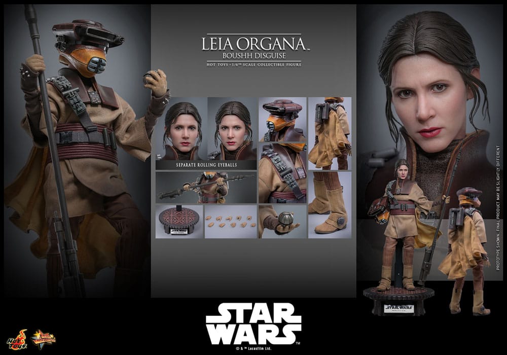 Hot Toys Star Wars Episode VI Movie Masterpiece Actionfigur 1/6 Leia Organa (Boushh Disguise) 27 cm