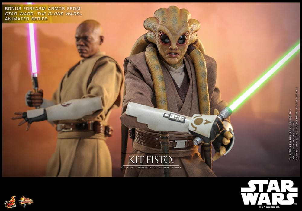 Hot Toys Star Wars Kit Fisto Movie Masterpiece 1/6 Actionfigur