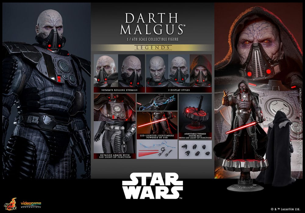 Hot Toys Star Wars Legends Darth Malgus 1/6 Actionfigur