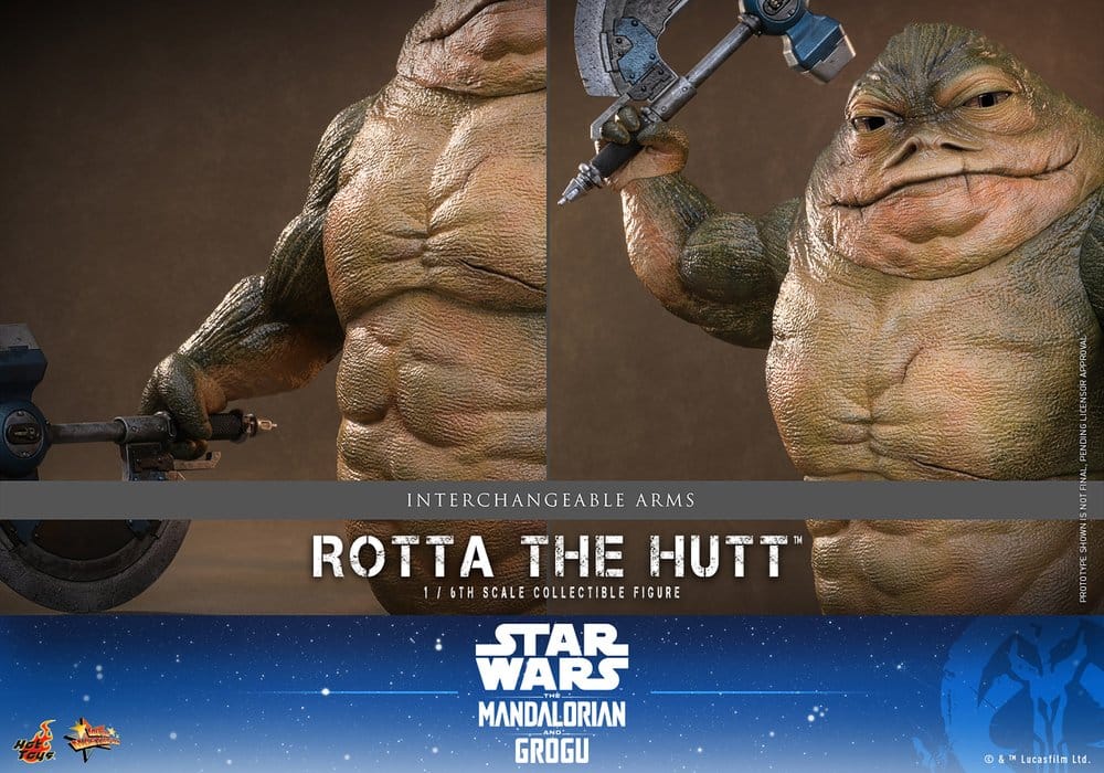 Hot Toys Star Wars Movie Masterpiece Actionfigur 1/6 Rotta The Hutt 32 cm