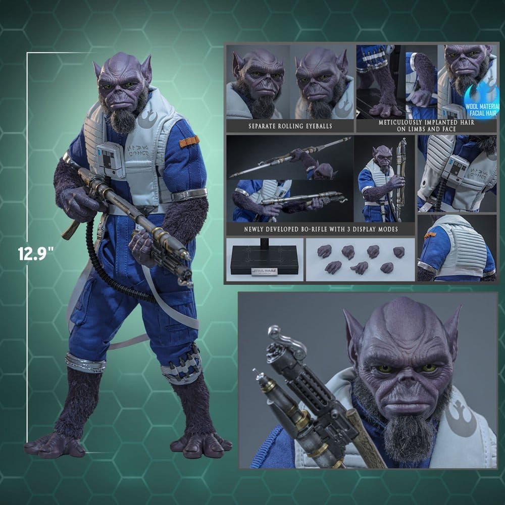 Hot Toys Star Wars Movie Masterpiece Actionfigur 1/6 Zeb Orrelios 33 cm