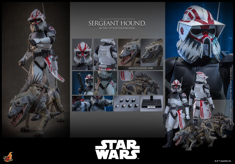 Hot Toys Star Wars: The Clone Wars Actionfigur 1/6 Sergeant Hound 30 cm