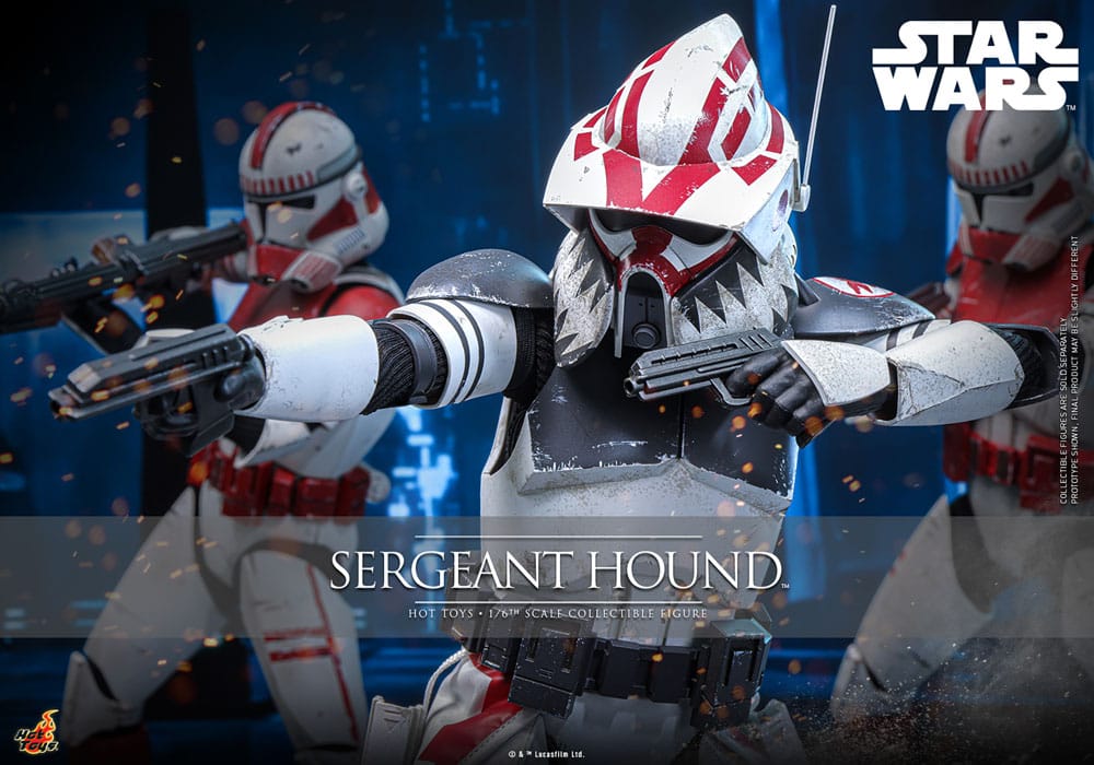 Hot Toys Star Wars: The Clone Wars Actionfigur 1/6 Sergeant Hound 30 cm