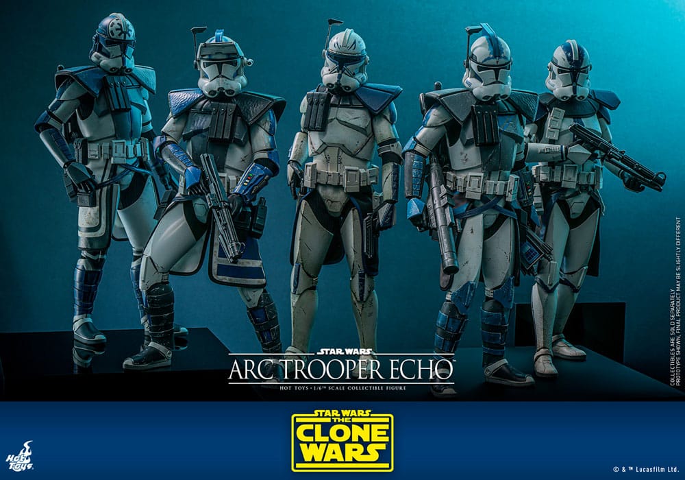 Hot Toys Star Wars The Clone Wars Arc Trooper Echo 1/6 Actionfigur