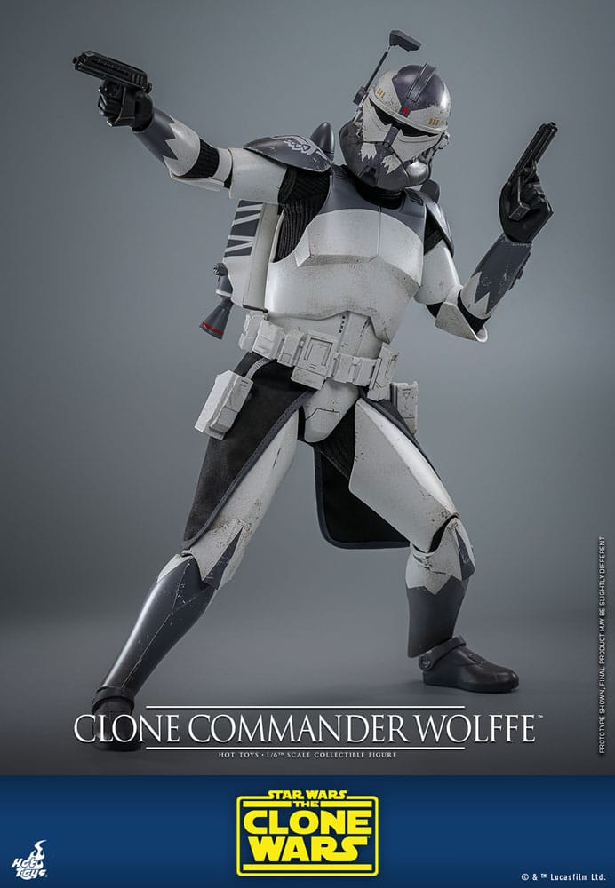 Hot Toys Star Wars The Clone Wars Clone Commander Wolffe 1/6 Actionfigur