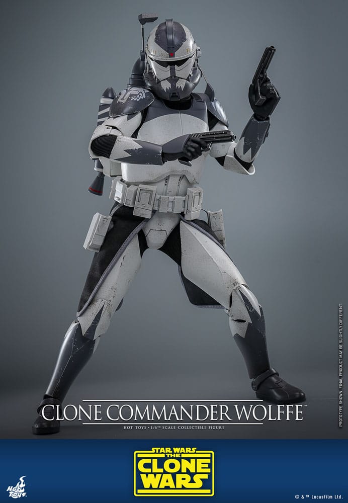 Hot Toys Star Wars The Clone Wars Clone Commander Wolffe 1/6 Actionfigur