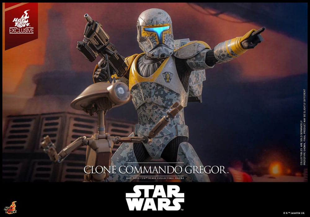 Hot Toys Star Wars The Clone Wars Clone Commando Gregor Exclusive 1/6 Actionfigur