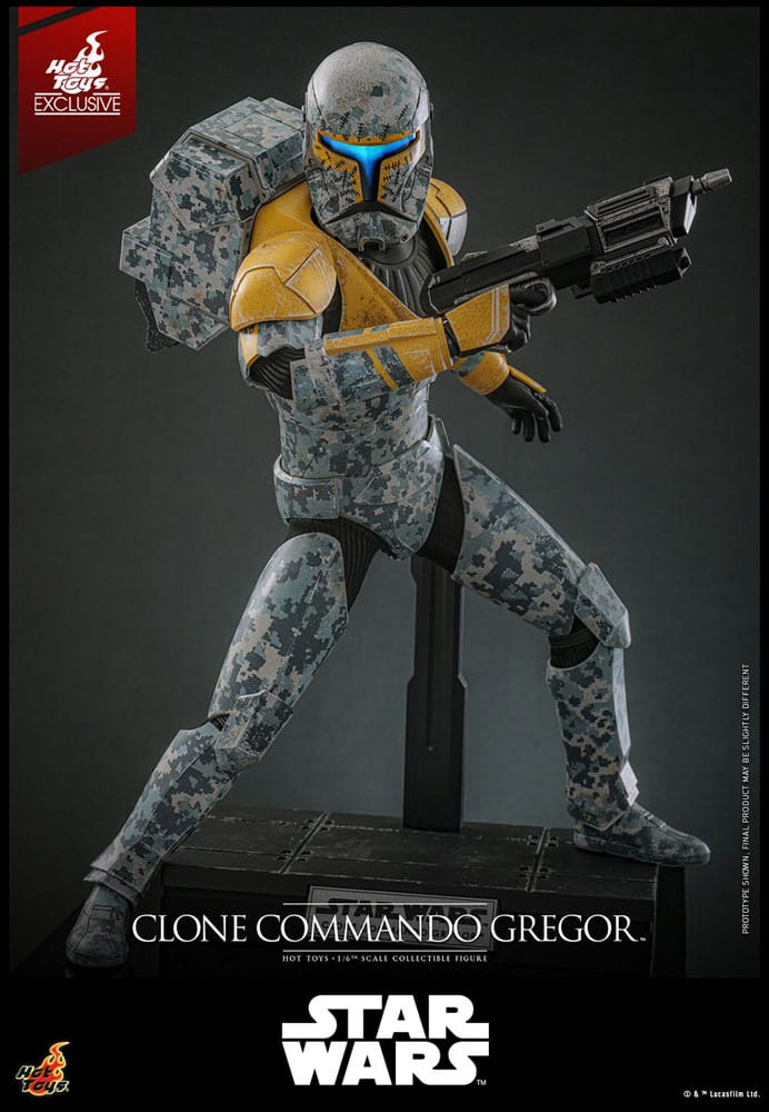 Hot Toys Star Wars The Clone Wars Clone Commando Gregor Exclusive 1/6 Actionfigur