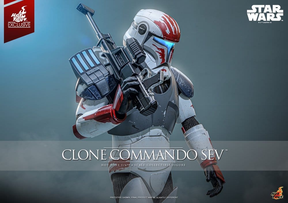 Hot Toys Star Wars The Clone Wars Clone Commando Sev (Hot Toys Exclusive) 1/6 Actionfigur