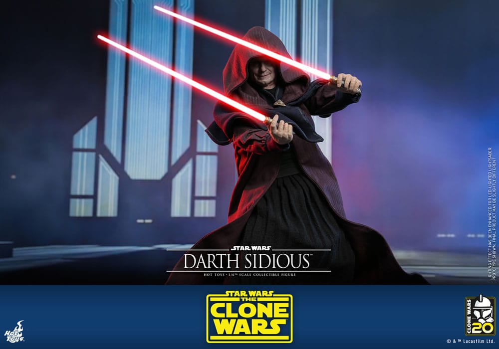 Hot Toys Star Wars The Clone Wars Darth Sidious 1/6 Actionfigur