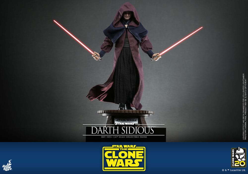Hot Toys Star Wars The Clone Wars Darth Sidious 1/6 Actionfigur