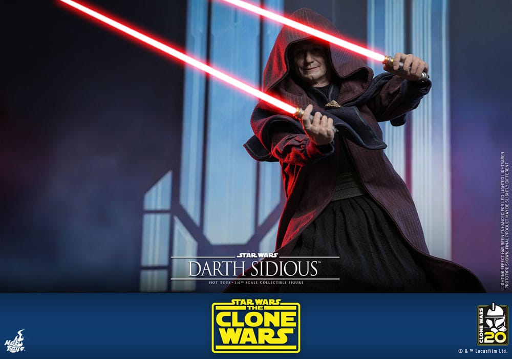 Hot Toys Star Wars The Clone Wars Darth Sidious 1/6 Actionfigur
