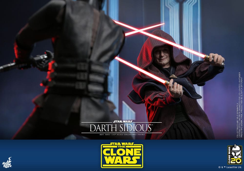 Hot Toys Star Wars The Clone Wars Darth Sidious 1/6 Actionfigur
