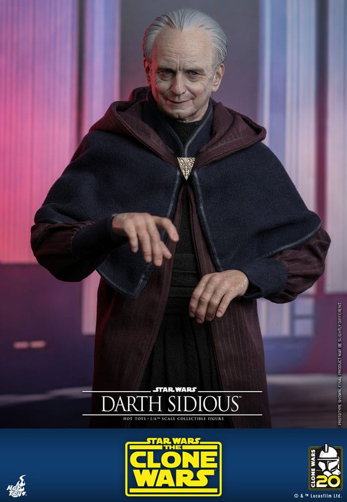 Hot Toys Star Wars The Clone Wars Darth Sidious 1/6 Actionfigur