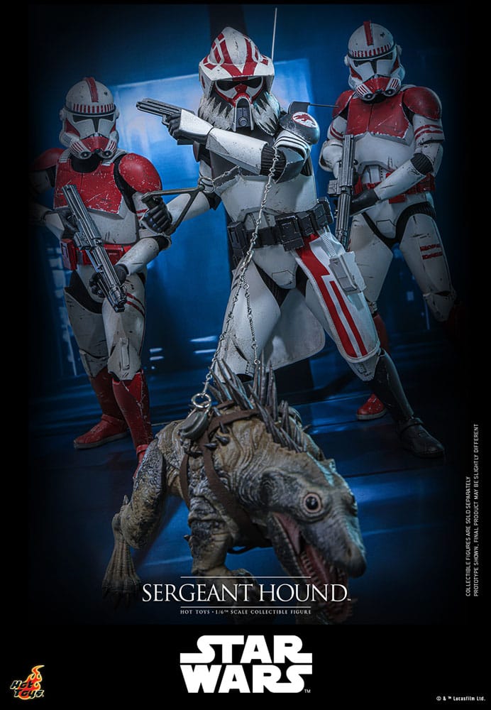 Hot Toys Star Wars The Clone Wars Sergeant Hound 1/6 Actionfigur
