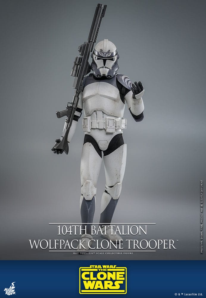 Hot Toys Star Wars The Clone Wars Wolfpack Clone Trooper 104th Battalion 1/6 Actionfigur