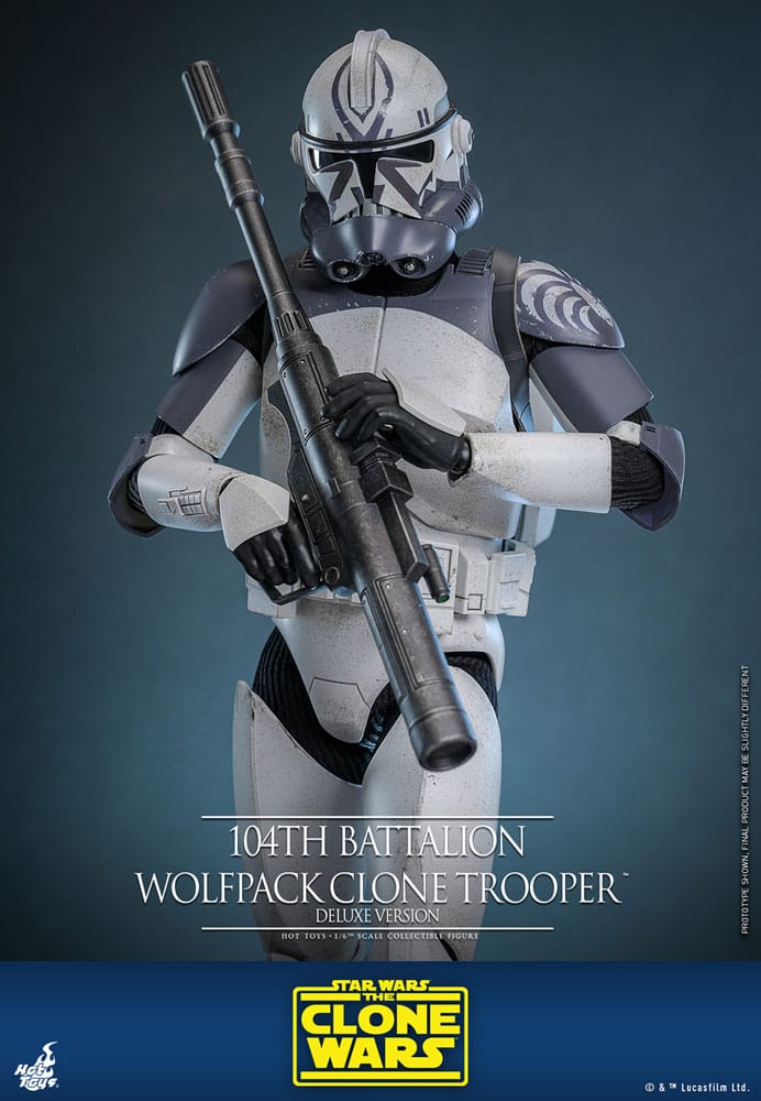 Hot Toys Star Wars The Clone Wars Wolfpack Clone Trooper 104th Battalion Deluxe 1/6 Actionfigur
