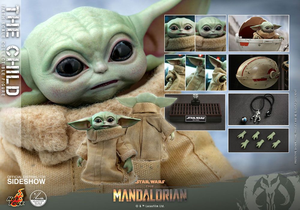 Hot Toys Star Wars The Mandalorian Actionfigur 1/4 The Child 9 cm