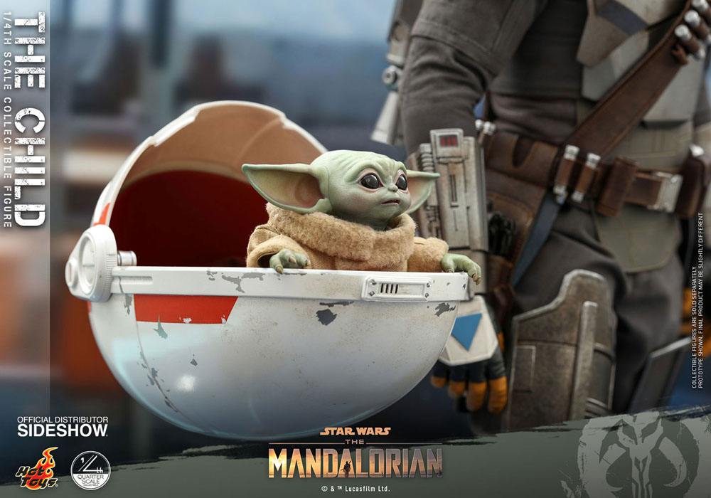 Hot Toys Star Wars The Mandalorian Actionfigur 1/4 The Child 9 cm