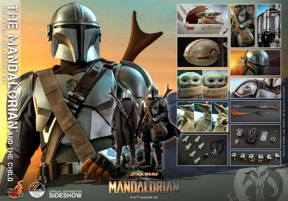 Hot Toys Star Wars The Mandalorian Actionfiguren Doppelpack 1/4 The Mandalorian & The Child 46 cm