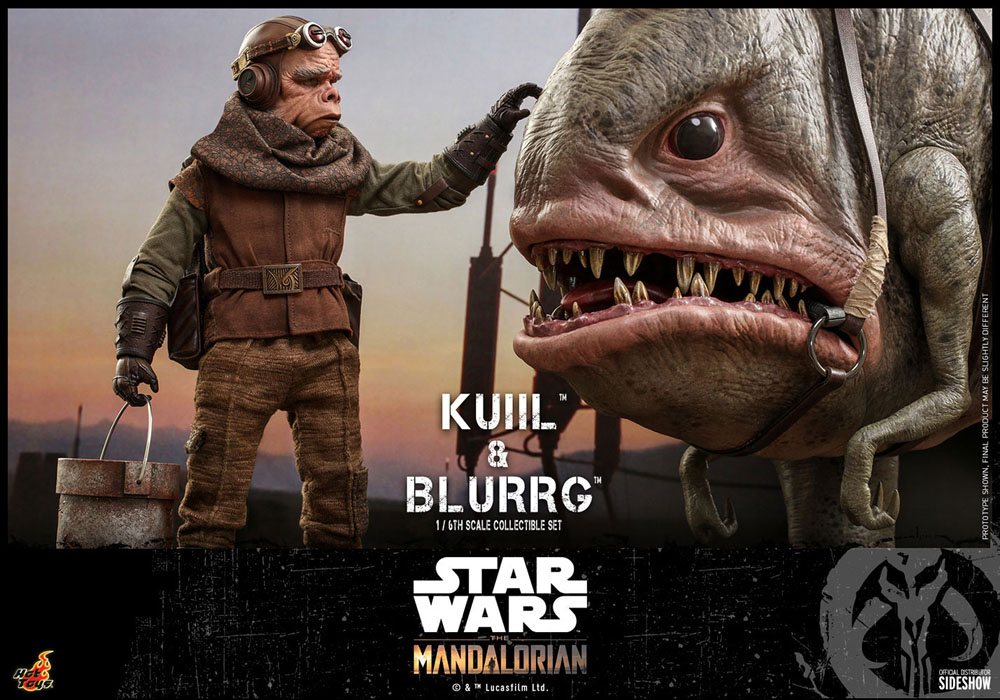 Hot Toys Star Wars The Mandalorian Actionfiguren Doppelpack 1/6 Kuiil & Blurrg 37 cm
