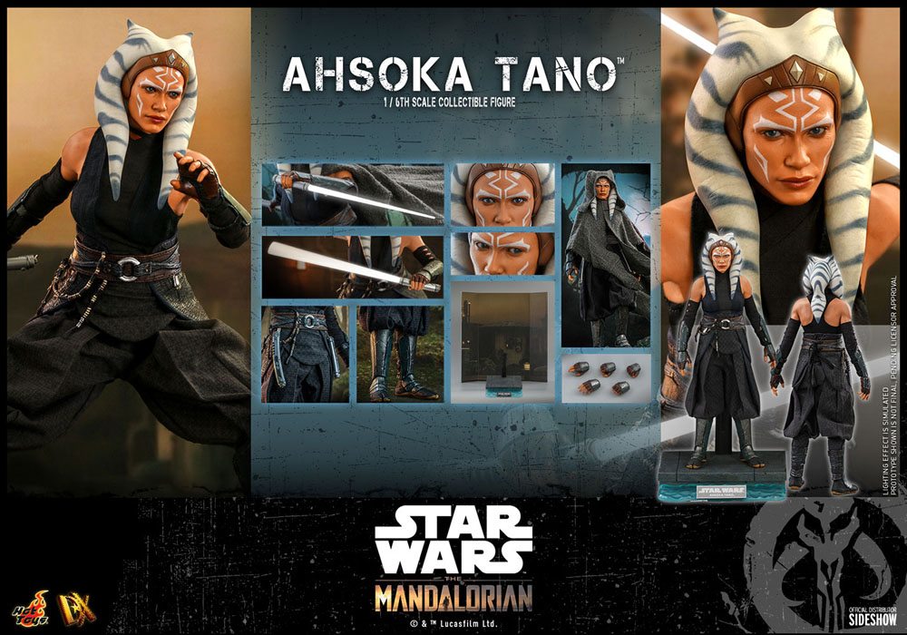 Hot Toys Star Wars The Mandalorian Ahsoka Tano 1/6 Actionfigur Beschädigte Verpackung