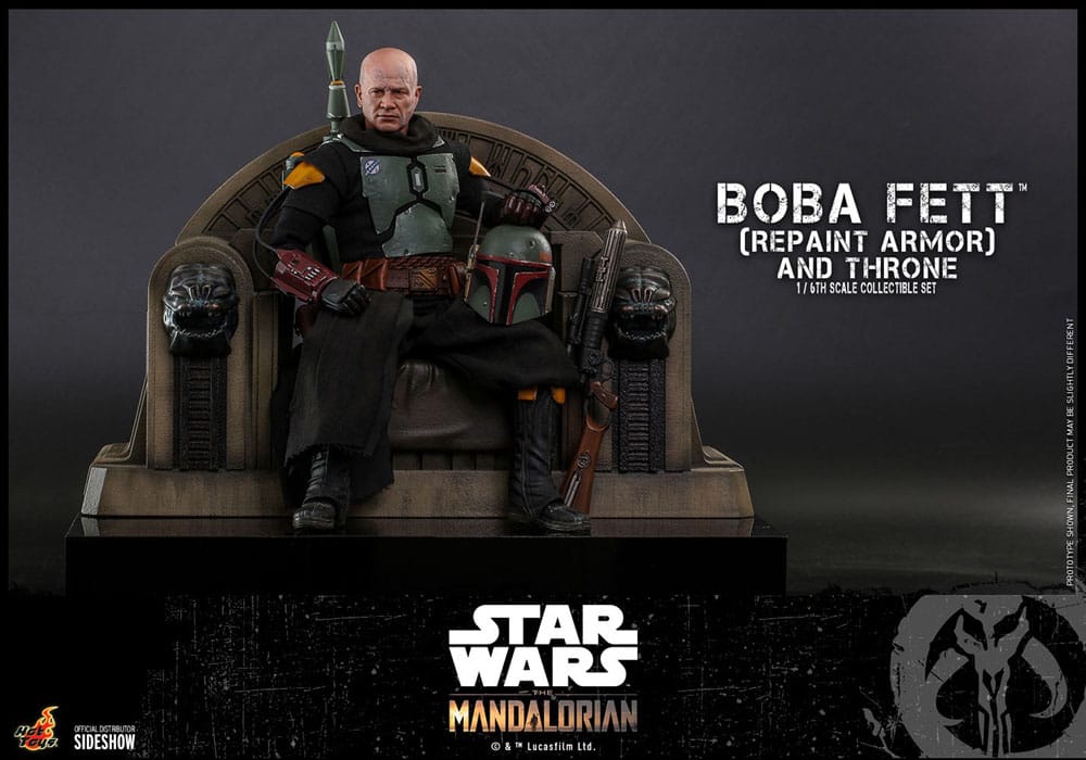 Hot Toys Star Wars The Mandalorian Boba Fett Repaint Armor and Throne Special Edition 1/6 Actionfigur