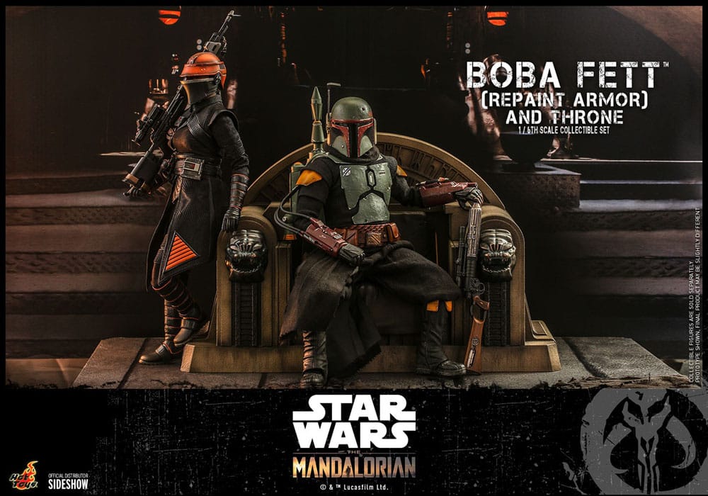 Hot Toys Star Wars The Mandalorian Boba Fett Repaint Armor and Throne Special Edition 1/6 Actionfigur