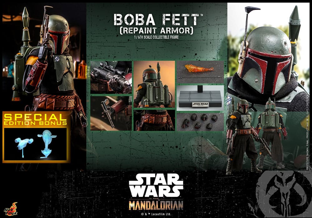 Hot Toys Star Wars The Mandalorian Boba Fett Repaint Armor Special Edition 1/6 Actionfigur