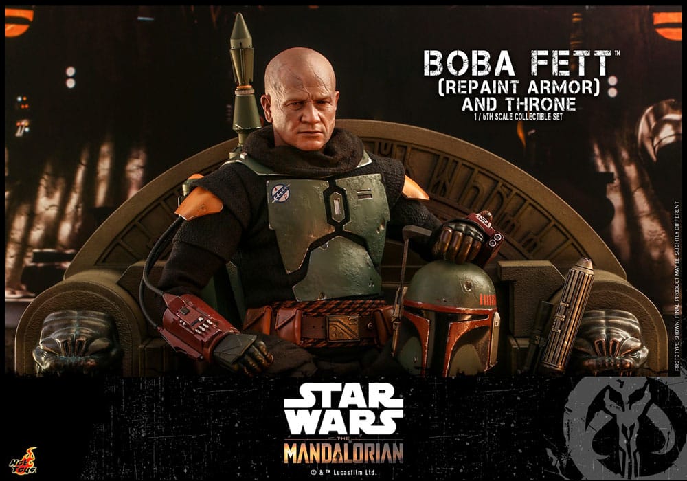 Hot Toys Star Wars The Mandalorian Boba Fett Repaint Armor Throne Edition 1/6 Actionfigur
