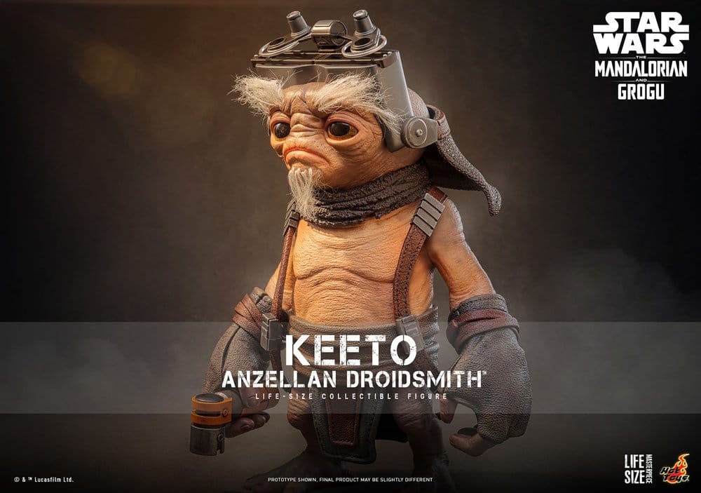 Hot Toys Star Wars The Mandalorian & Grogu Keeto (Anzellan Droidsmith) Life-Size Figur