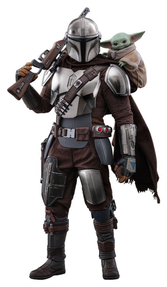Hot Toys Star Wars: The Mandalorian & Grogu Movie Masterpiece Actionfigur 1/6 The Mandalorian and Grogu 31 cm