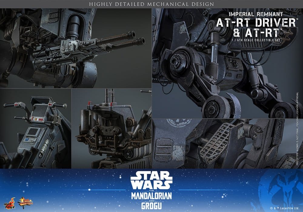 Hot Toys Star Wars: The Mandalorian & Grogu Movie Masterpiece Actionfiguren Set 1/6 Imperial Remnant AT-RT Driver &